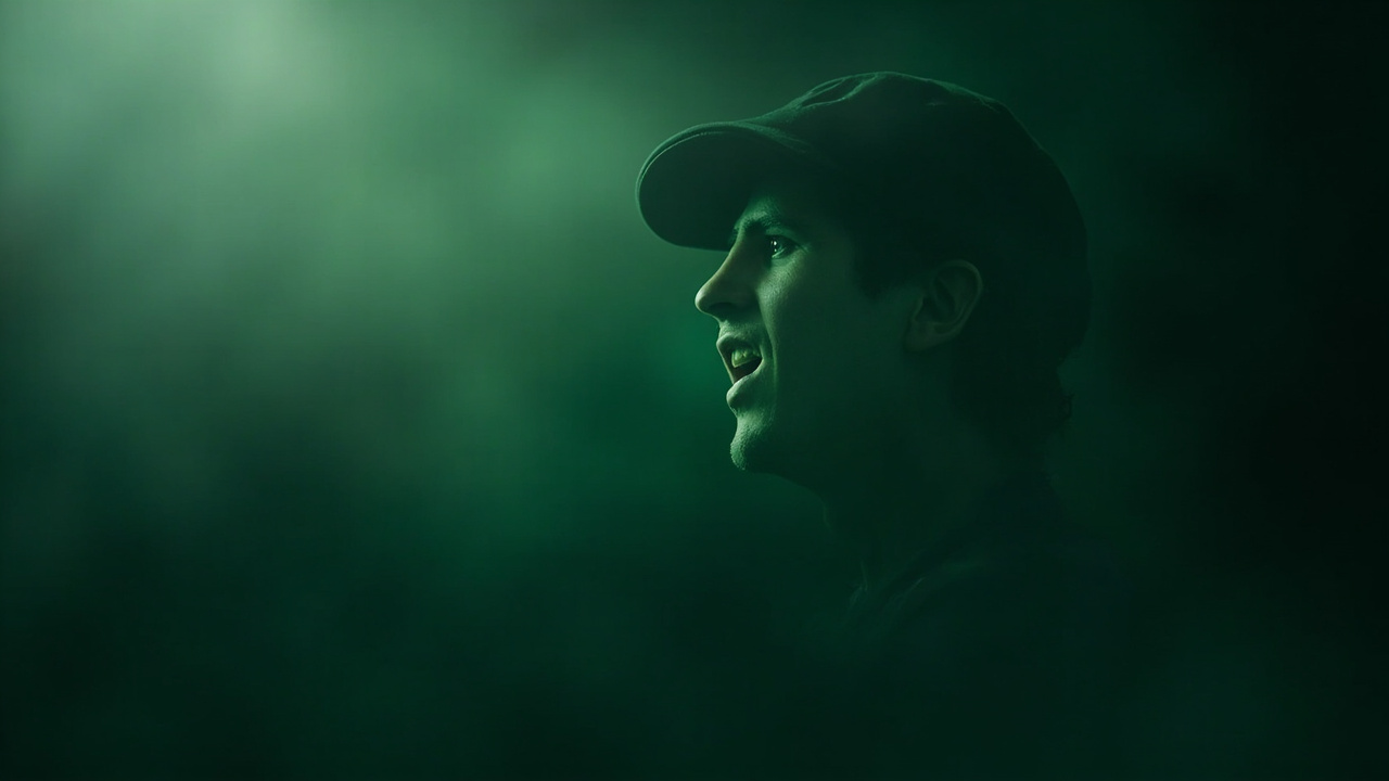 Fantasy Cricket mobile app interface, dark forest green theme with lighter green accent buttons