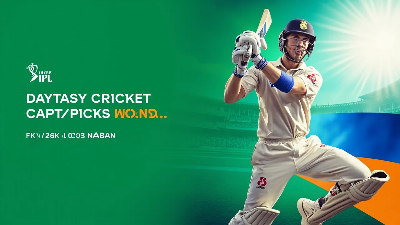 Fantasy cricket captain picks IPL 2026 — BharatCaptain math banner