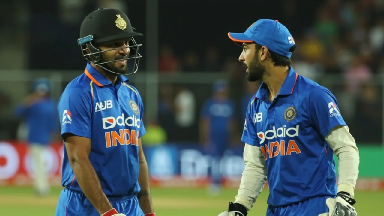 A medium shot of the fielding side setting the cordon during an ODI at one of the Indian venues in the January 2026 India vs New Zealand series